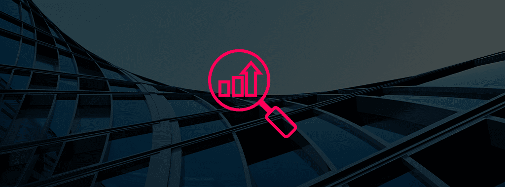 lupa com um gráfico de performance dentro apontando autoridade e coerência