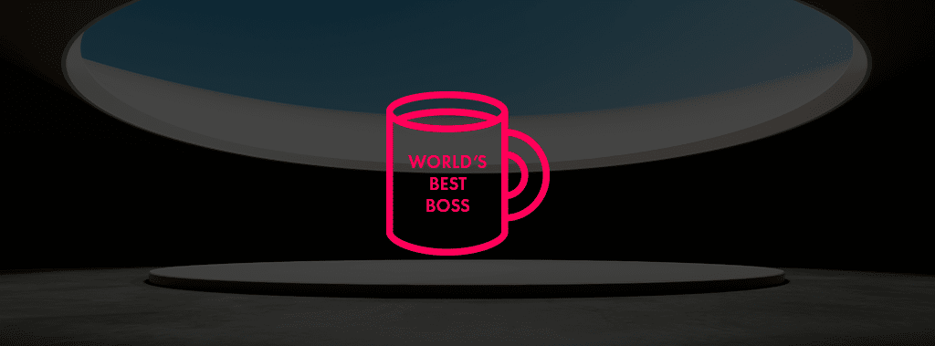Caneca escrita "World's Best Boss" que o Michael se presenteia na série