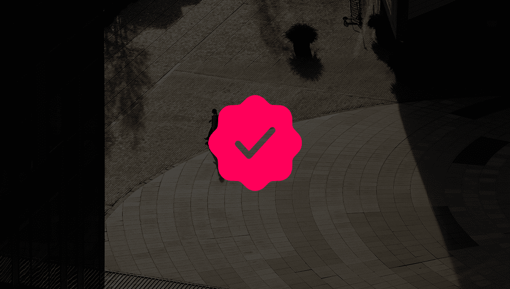 ícone do verificado das redes sociais