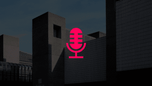 microfone insinuando a realização de um podcast