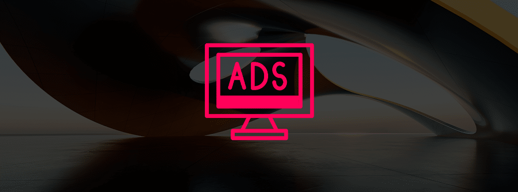 monitor com a escrita "ads"